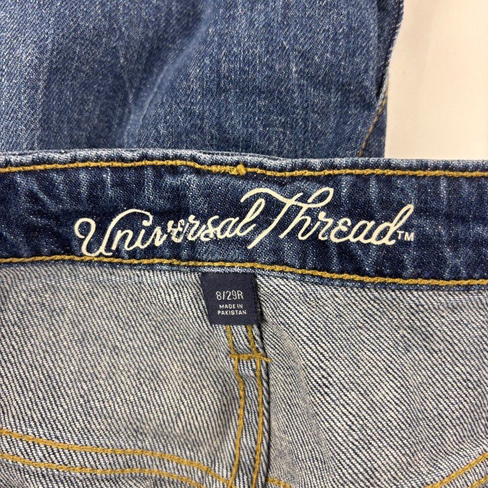 Universal Thread High Rise Straight Jeans Womens Size 8/29R Medium Wash Denim - Picture 7 of 10